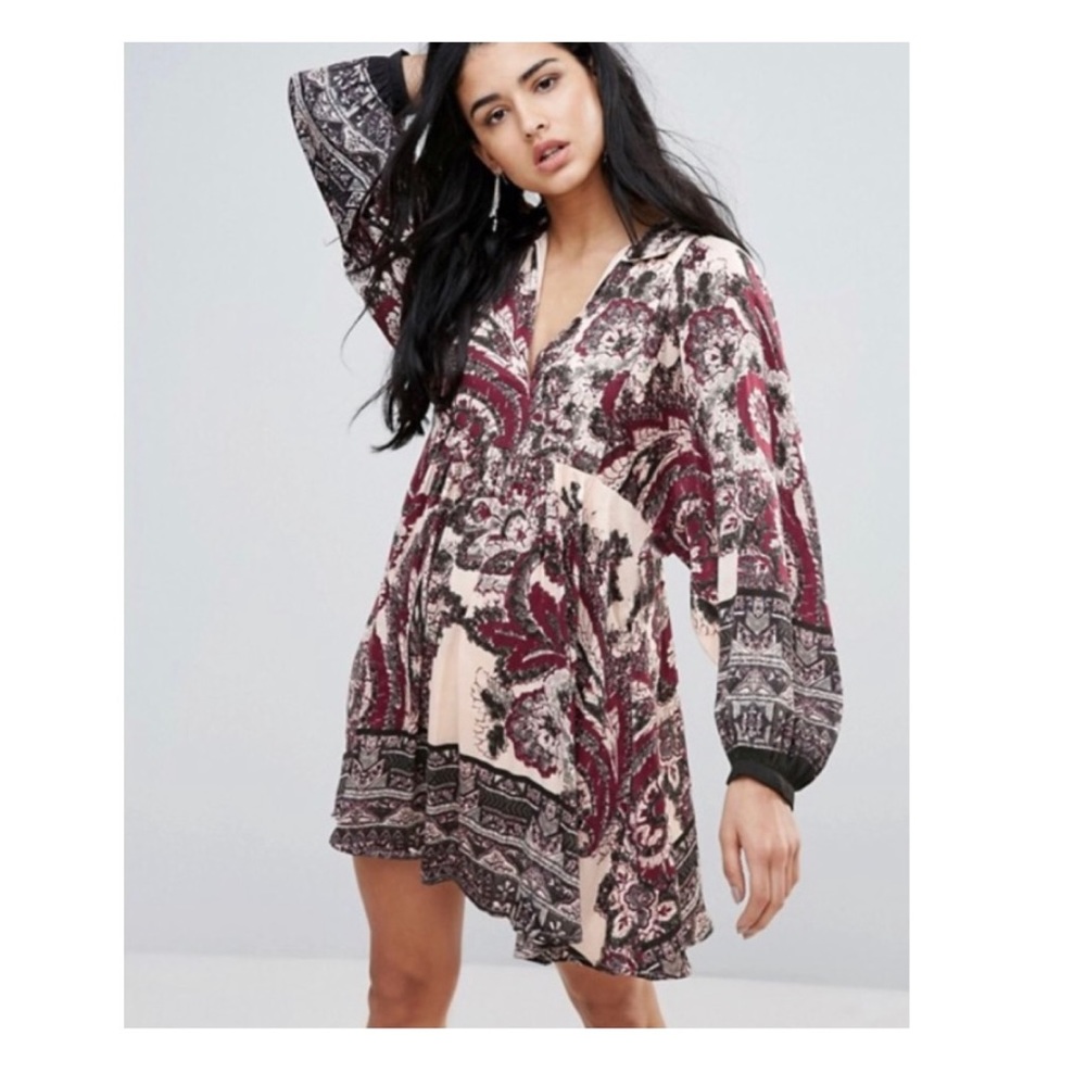 Free People Say You Love Me Long Sleeve Minidress